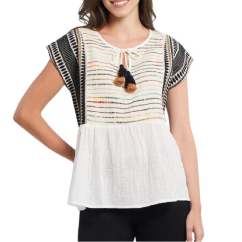 Tribal embroidered blouse
